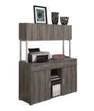 L&S Basics 10802 Office Cabinet - 48"L / Dark Taupe Storage Credenza