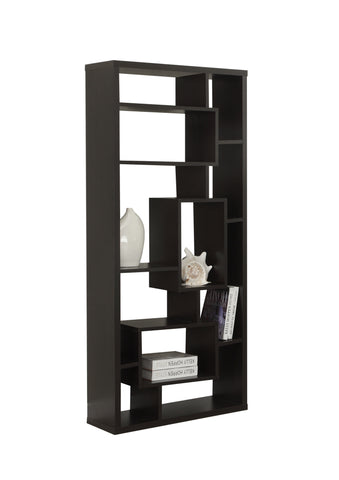 L&S Basics 10803 Bookcase - 72"H / Cappuccino