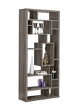 L&S Basics 10805 Bookcase - 72"H / Dark Taupe