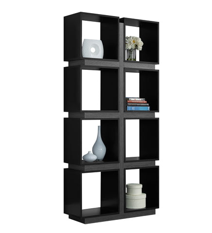 L&S Basics 10807 Bookcase - 71"H / Black / Grey