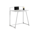 L&S Basics 10828 Computer Desk - 30"L / Juvenile White / White Metal
