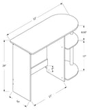 L&S Basics 10829 Computer Desk - 32"L / Juvenile / Cappuccino