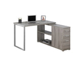 L&S Basics 10841 Computer Desk - Dark Taupe Left Or Right Facing Corner