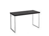 L&S Basics 10855 Computer Desk - 48"L / Cappuccino / Silver Metal