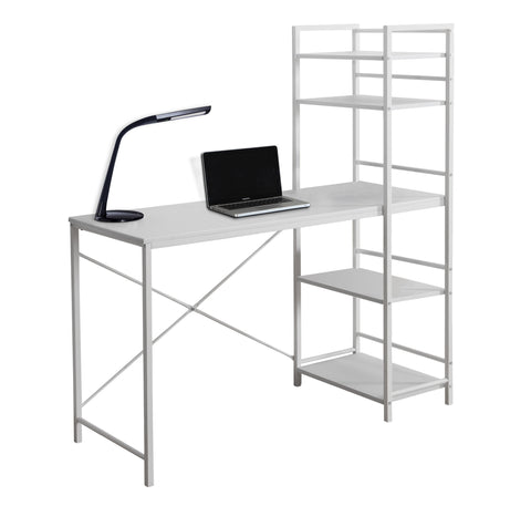 L&S Basics 10862 Computer Desk - 48"L / White Top / White Metal