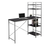L&S Basics 10863 Computer Desk - 48"L / Cappuccino Top / Silver Metal