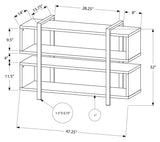L&S Basics 10871 Bookcase / Tv Stand - 48"L X 32"H / Cappuccino