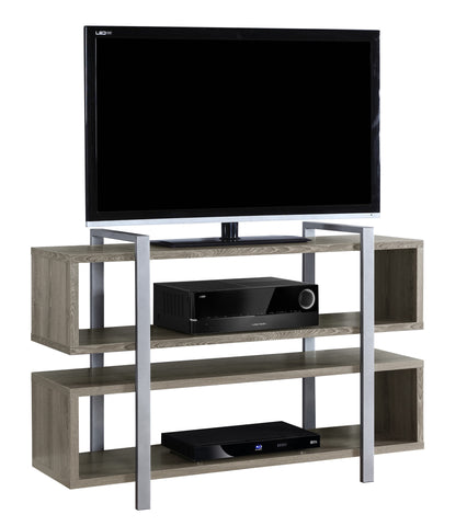 L&S Basics 10873 Bookcase / Tv Stand - 48"L X 32"H / Dark Taupe