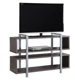 L&S Basics 10874 Bookcase / Tv Stand - 48"L X 32"H / Grey