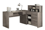 L&S Basics 10898 Computer Desk - Dark Taupe Left Or Right Facing Corner