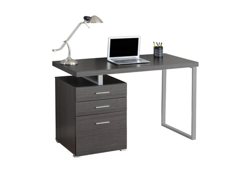 L&S Basics 10904 Computer Desk - 48"L / Grey Left Or Right Facing