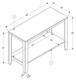 L&S Basics 10922 Console Table - 44"L / Dark Taupe