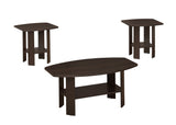 L&S Basics 10924 Table Set - 3Pcs Set / Cappuccino