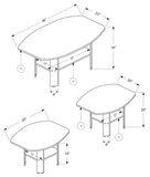 L&S Basics 10925 Table Set - 3Pcs Set / Grey