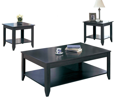 L&S Basics 10931 Table Set - 3Pcs Set / Cappuccino