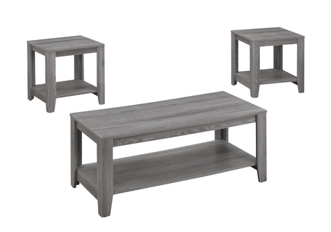 L&S Basics 10935 Table Set - 3Pcs Set / Grey