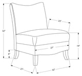 L&S Basics 10951 Accent Chair - Brown Swirl Fabric