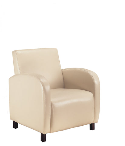 L&S Basics 10957 Accent Chair - Beige Leather-Look Fabric