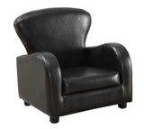 L&S Basics 11025 Juvenile Chair - Dark Brown Leather-Look