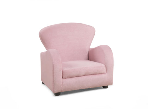 L&S Basics 11027 Juvenile Chair - Fuzzy Pink Fabric