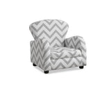 L&S Basics 11028 Juvenile Chair - Grey Chevron Fabric