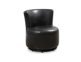 L&S Basics 11029 Juvenile Chair - Swivel / Dark Brown Leather-Look