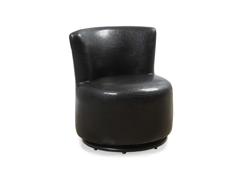 L&S Basics 11029 Juvenile Chair - Swivel / Dark Brown Leather-Look