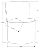 L&S Basics 11031 Juvenile Chair - Swivel / Fuzzy Pink Fabric