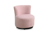 L&S Basics 11031 Juvenile Chair - Swivel / Fuzzy Pink Fabric
