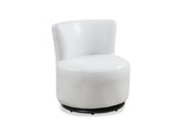 L&S Basics 11032 Juvenile Chair - Swivel / White Leather-Look