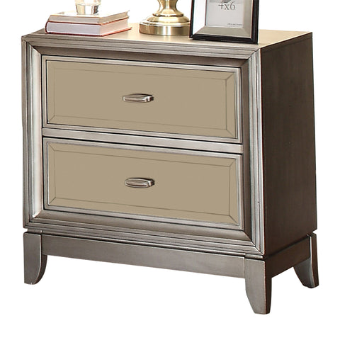 Leif & Starr 102-305 Jayden 2D Night Table Silver