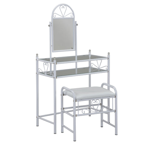 Leif & Starr 553-870WT Josette Vanity Set White