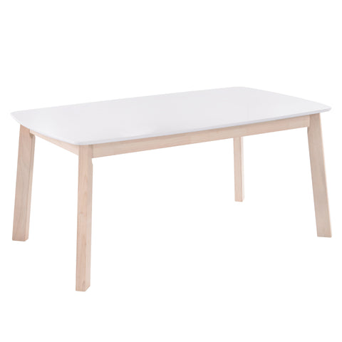 Leif & Starr 201-158REC-WT Kokia Rectangular Dining Table White