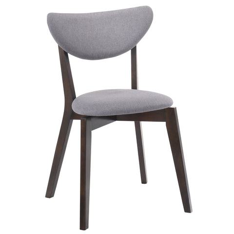 Leif & Starr 202-158WAL Kokia Side Chair Walnut, 2 Pack