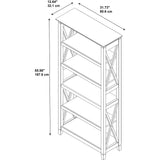 Bush KWB132WG-03 5 Shelf Bookcase