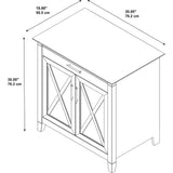 Bush KWS132WG-03 Laptop Storage Credenza