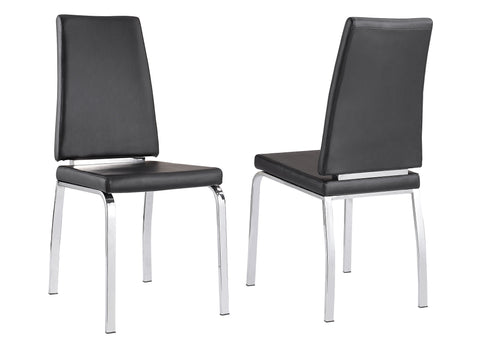 Leif & Starr 202-792BK Lex Side Chair Black, 2 Pack