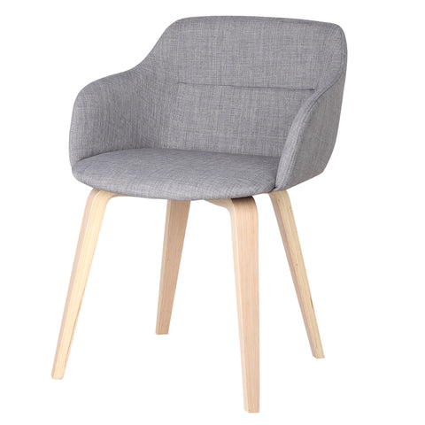 Leif & Starr 403-983GY Minka Accent Chair Grey, 2 Pack