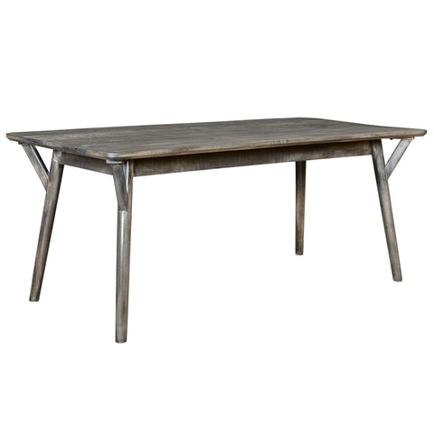 Leif & Starr 201-129REC-GY Mira Rect. Dining Table Distressed Grey