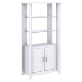 Bush MY16192-03 Aero Tall Library Storage Cabinet with Doors