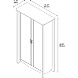 Bush MY16197-03 Aero Tall Storage Cabinet with Doors