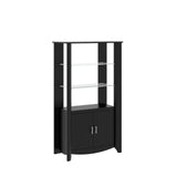 Bush MY16992-03 Aero Tall Library Storage Cabinet with Doors