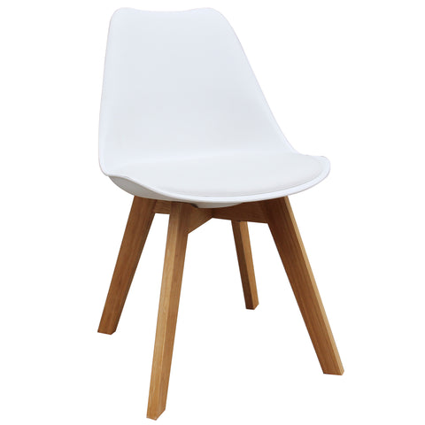 Leif & Starr 403-122WT Novita Accent Chair White, 2 Pack