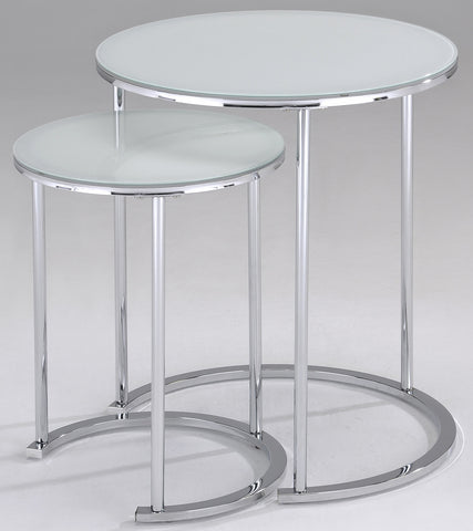 Leif & Starr 501-493WT Oslo 2Pc Accent Table White