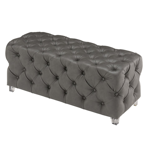 Leif & Starr 402-971GY Patricia Ottoman Grey