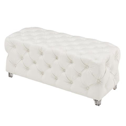 Leif & Starr 402-971WT Patricia Ottoman White