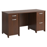 Bush PR76560K Envoy 58W Office Desk with 2 Pedestals