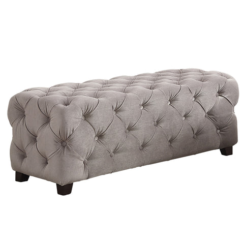 Leif & Starr 402-952GY Priscilla Ottoman Grey