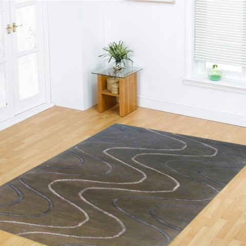 Rugs Beyond RB1004 5’ x 8’ Area Rug, Brown