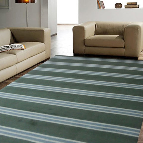 Rugs Beyond RB1005 8’ x 10’ Area Rug, Green